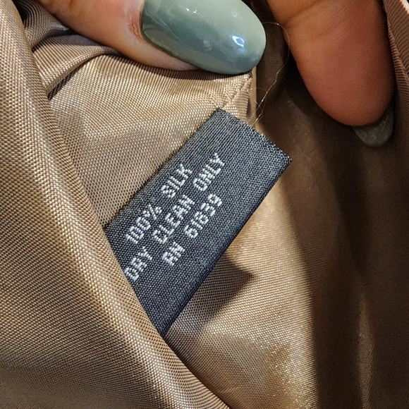 Jon Brown Floral 100% Silk   Embellished Pencil Mini Skirt for Cocktail Size 8 - Picture 8 of 12